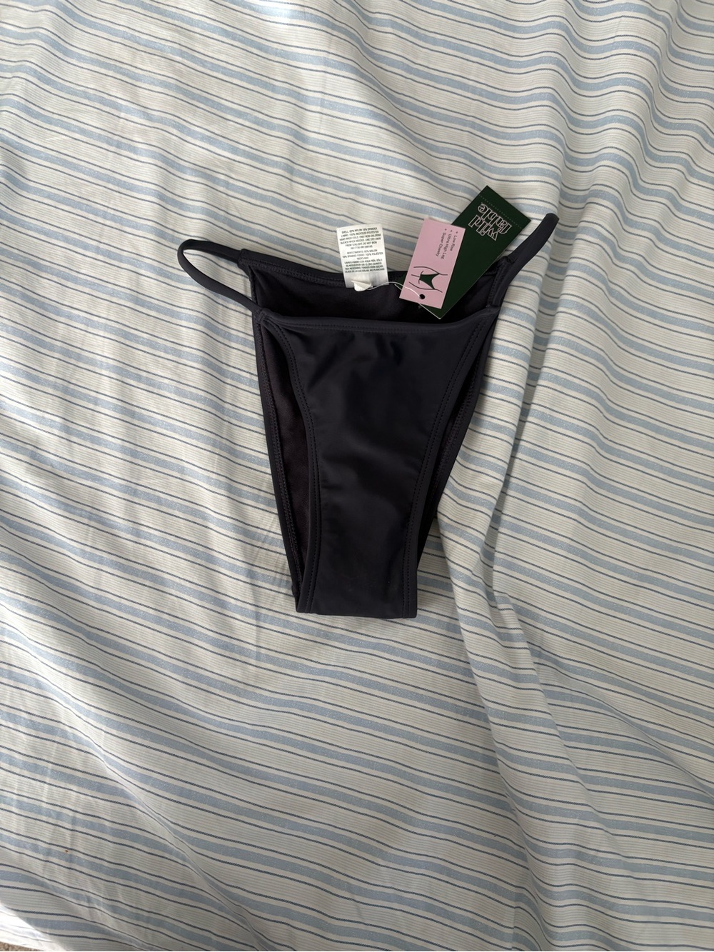 Women's Blue Bikini Bottom - Sleek High-Cut Swim
